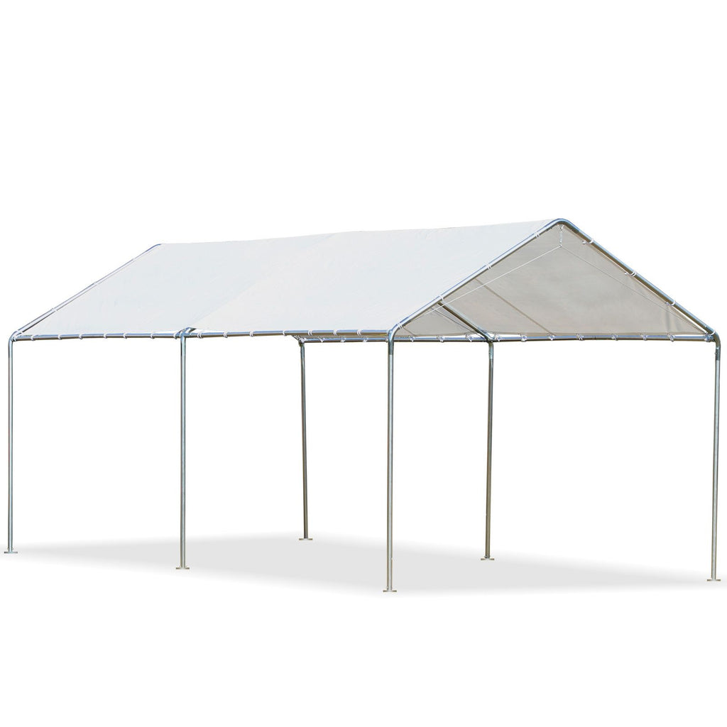 Spacious Carport Canopy with Sturdy Frame and Open Design
