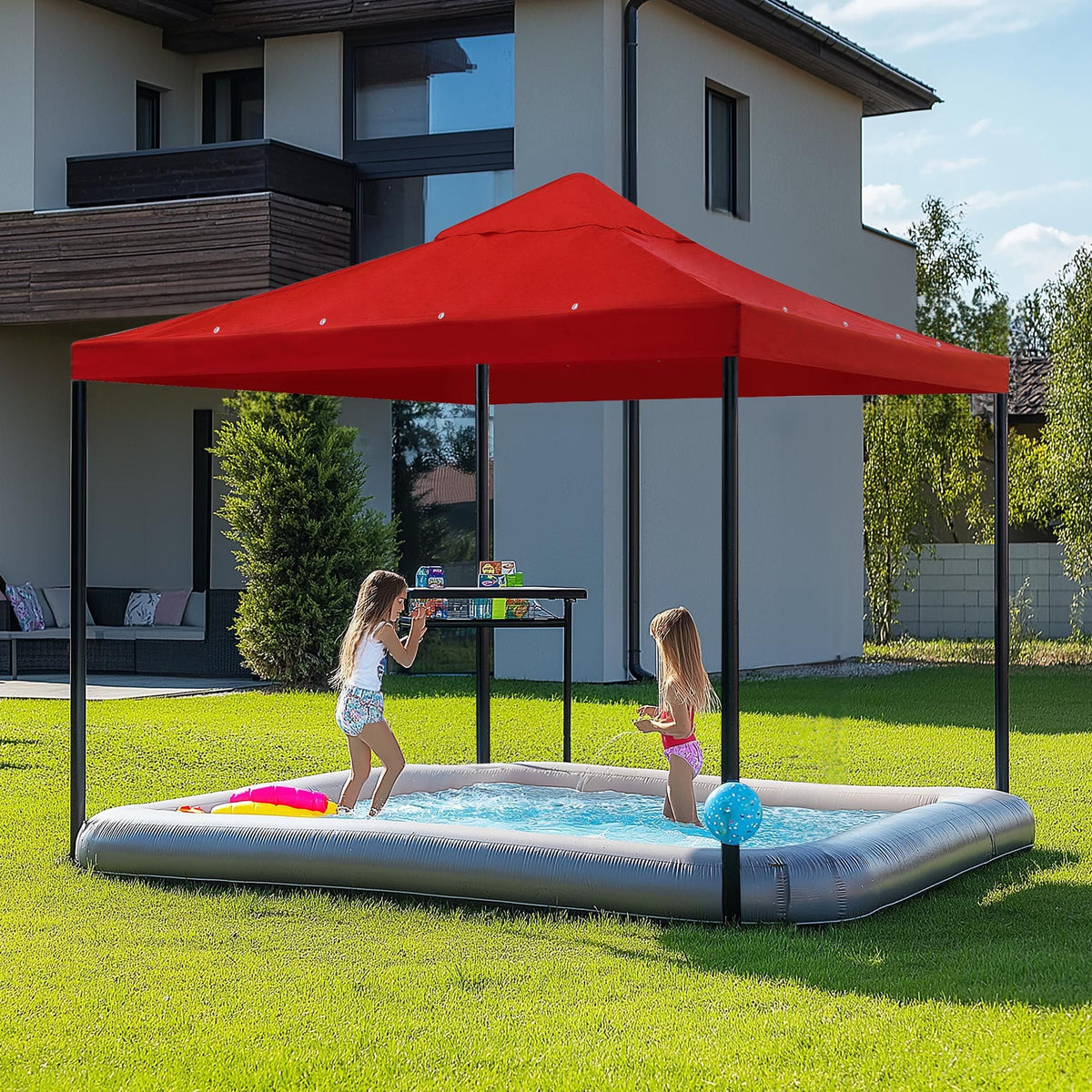 Universal 1-Tier Replacement Canopy Top - Red