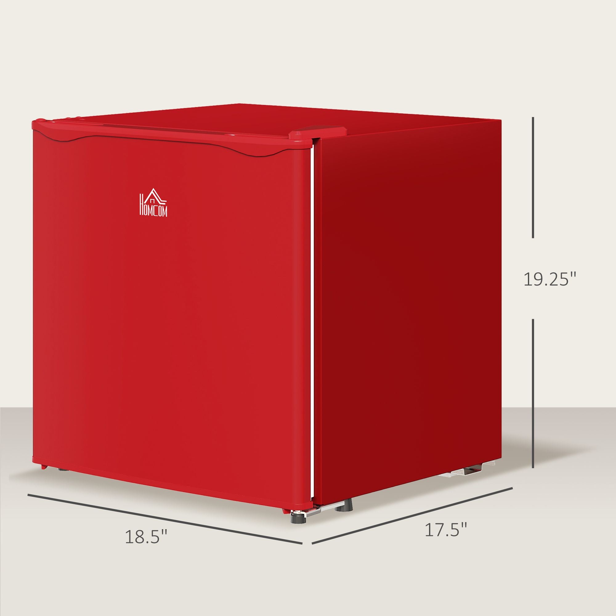 Compact 1.1 Cu. Countertop Mini Freezer with Adjustable Temperature, Red