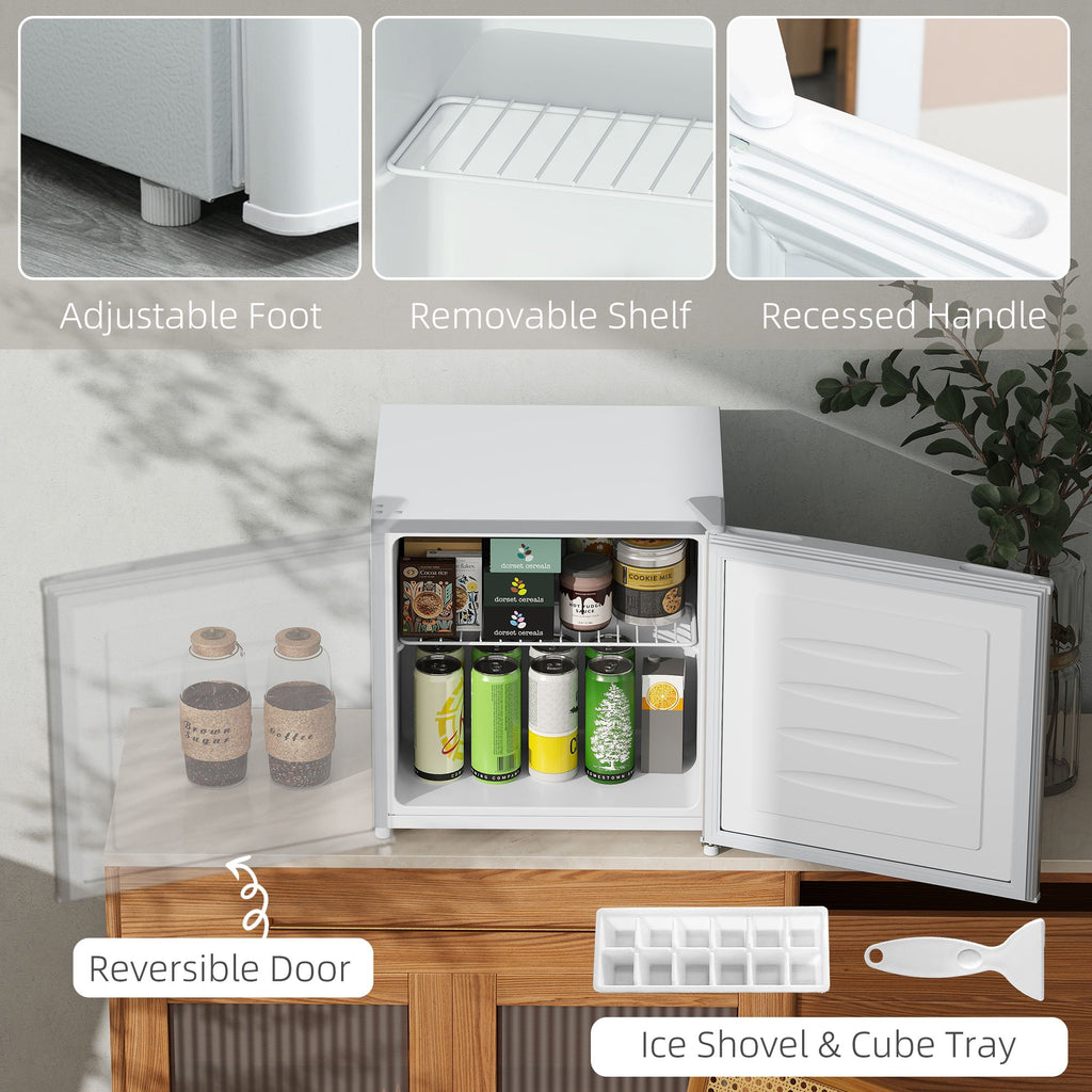 1.1 Cu. Compact Upright Freezer with Adjustable Temperature
