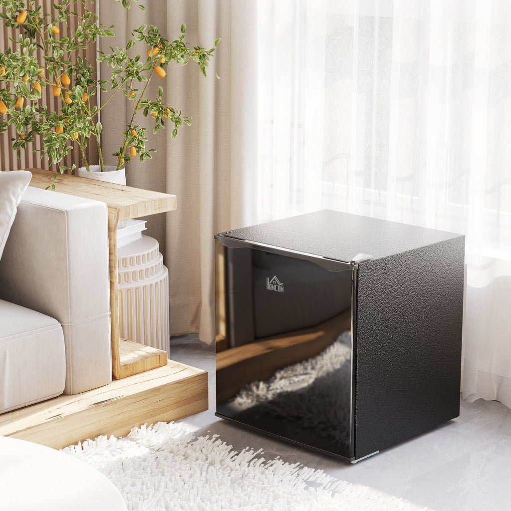 Compact Mini Upright Freezer with Adjustable Temperature and Reversible Door