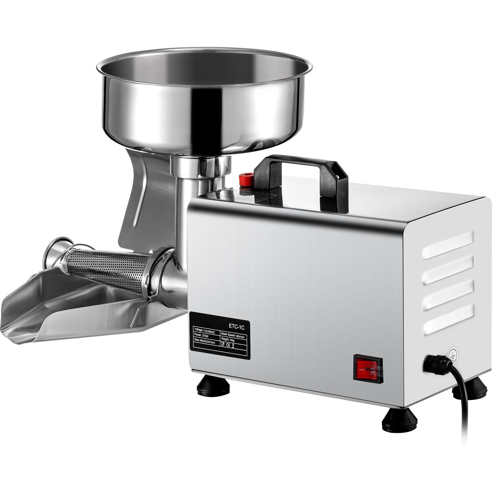 Electric Tomato Strainer for Smooth Sauce and Jam Making