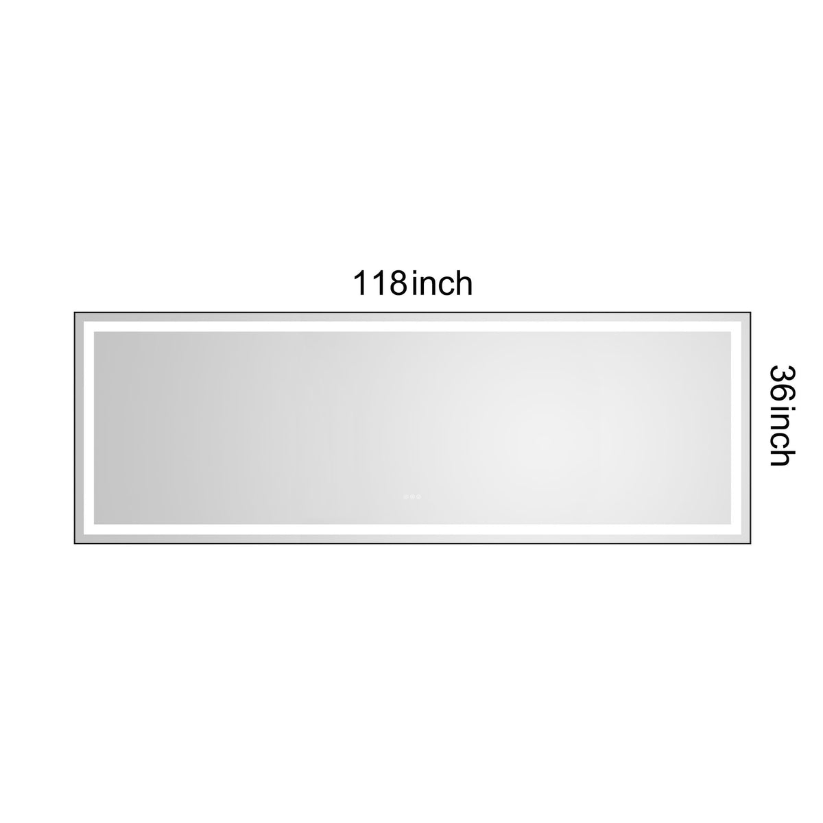 Dimmable LED Vanity Mirror with Anti-Fog Function