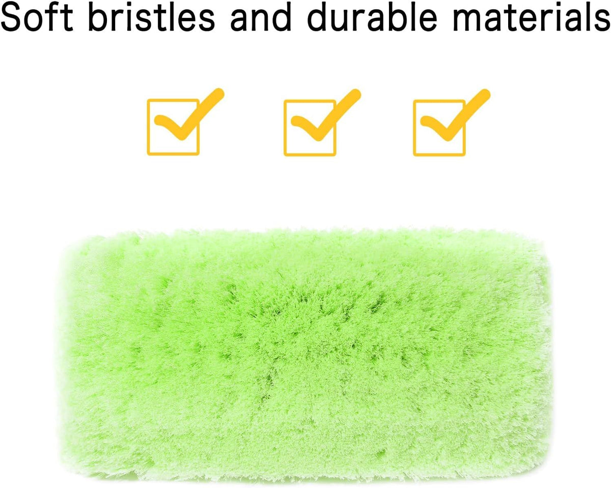 Tri-Level Soft-Bristle Vehicle Wash Brush