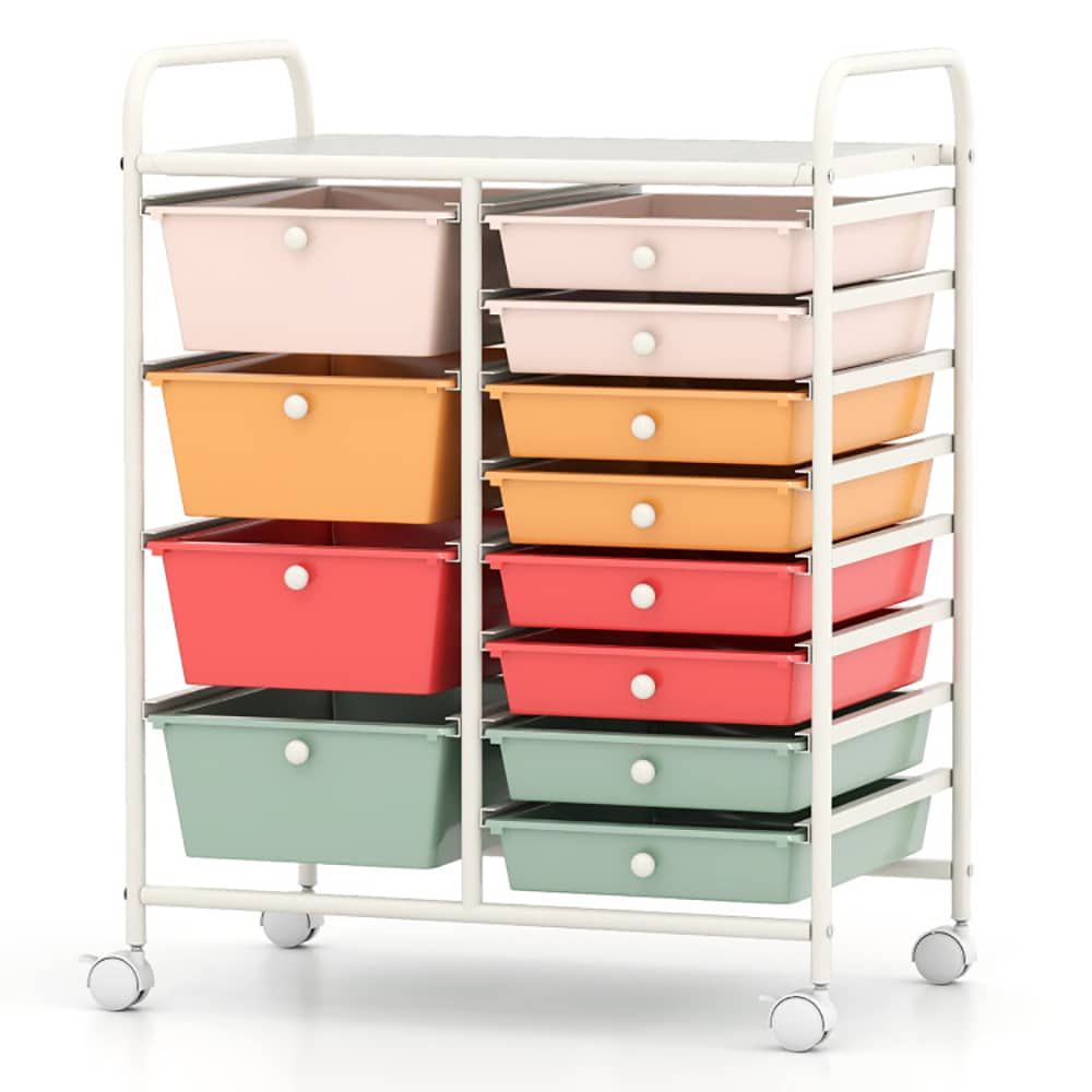 Versatile Rolling Utility Cart with Removable Drawers