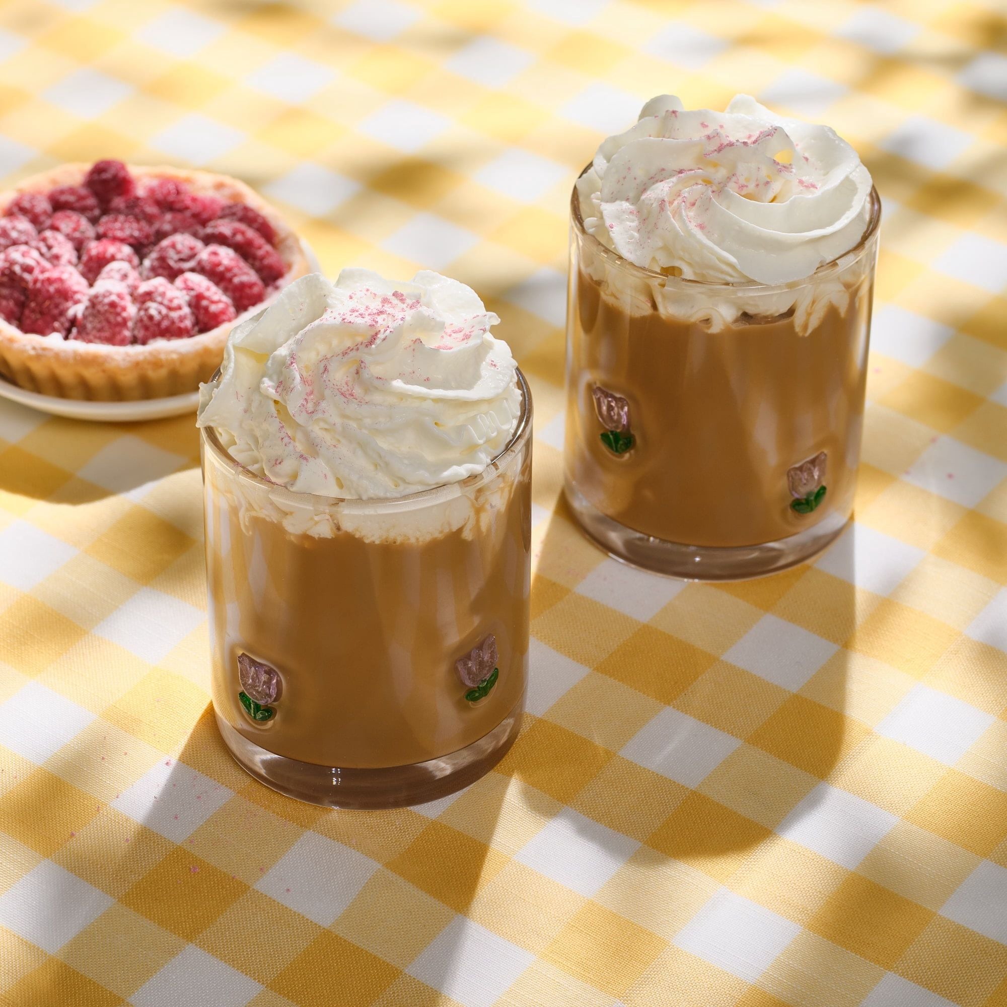 Spring Tullip Charm Drinking Glasses, Set of 2
