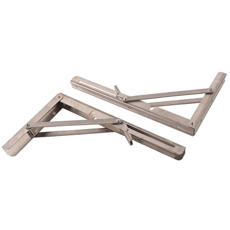 Collapsible Folding Shelf Brackets for Space Saving Storage Solutions