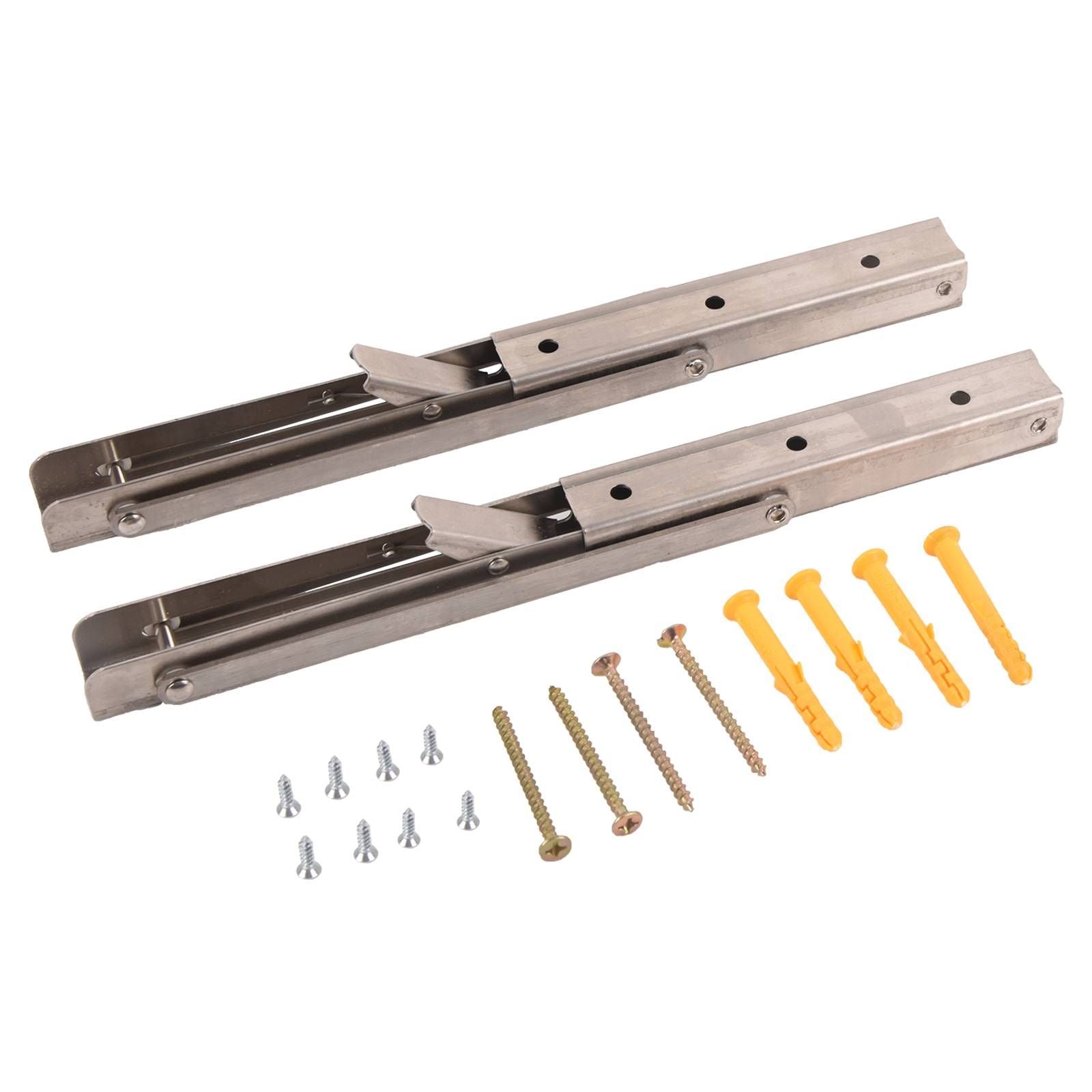 Collapsible Folding Shelf Brackets for Space Saving Storage Solutions
