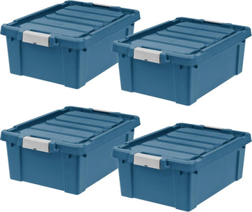 Stackable Storage Bins for Garage, Closet & Moving