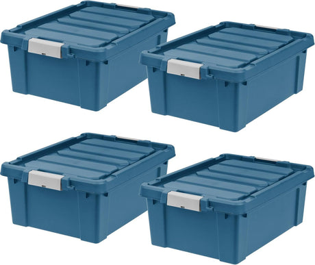Stackable Storage Bins for Garage, Closet & Moving
