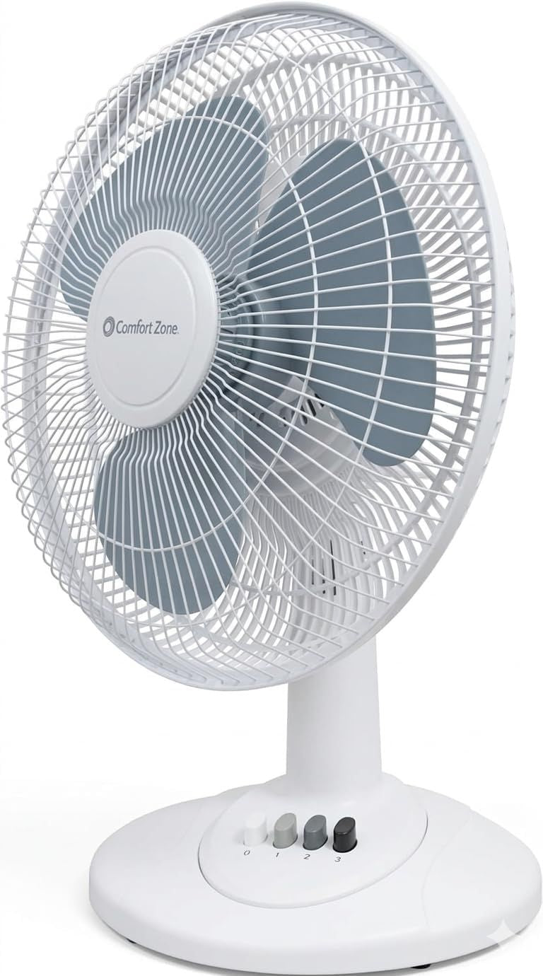 12- Table Fan with Oscillation and Adjustable Tilt