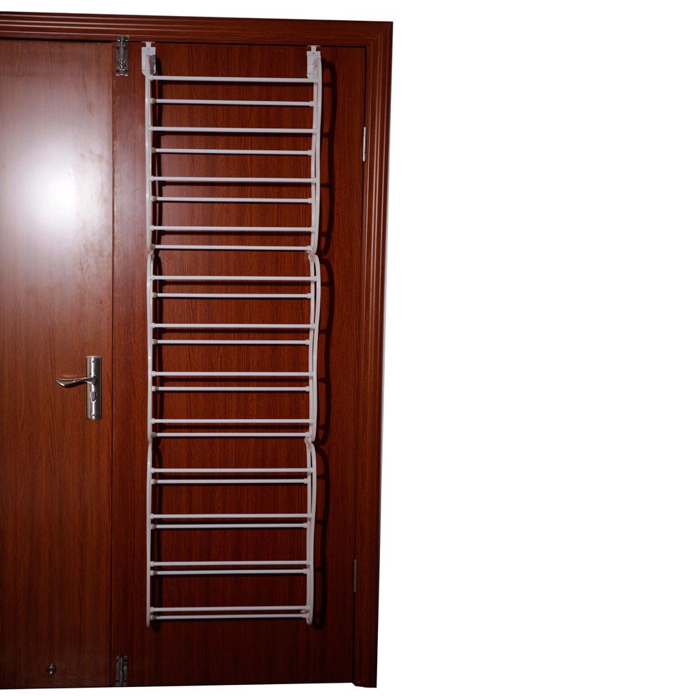 12-Layer Wall-Mounted Shoe Rack for Organized Entryway