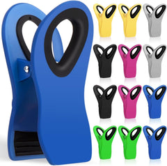 12 Pack Chip Clips, Bag Clips, Office Paper Clamps, Binder Clips, Food Clip practical, Magnetic Cli