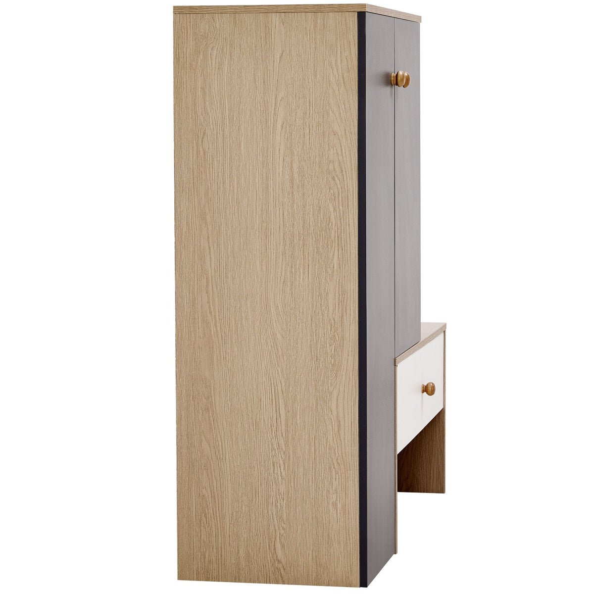 Shoe Storage Cabinet with Bench and Adjustable Shelves - Modern Design for Entryway
