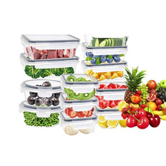 12-pcs Kitchen Food Storage Box Set for Pantry/Travel/Picnic