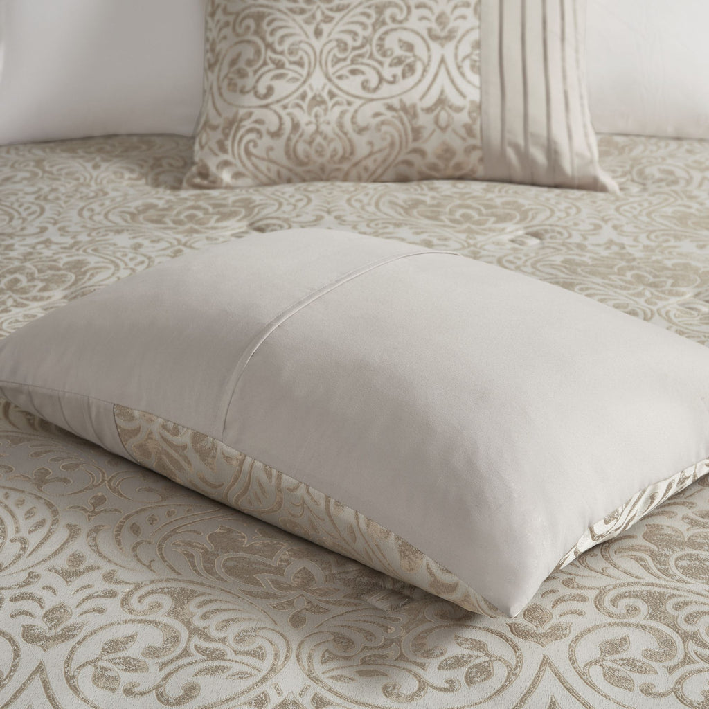 Traditional Damask Comforter Set with Coordinated Bedding