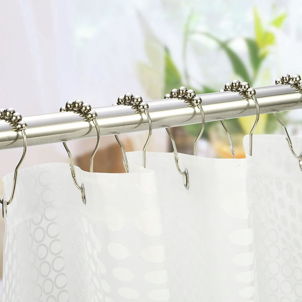 Smooth-Glide Sealed Shower Curtain Hooks