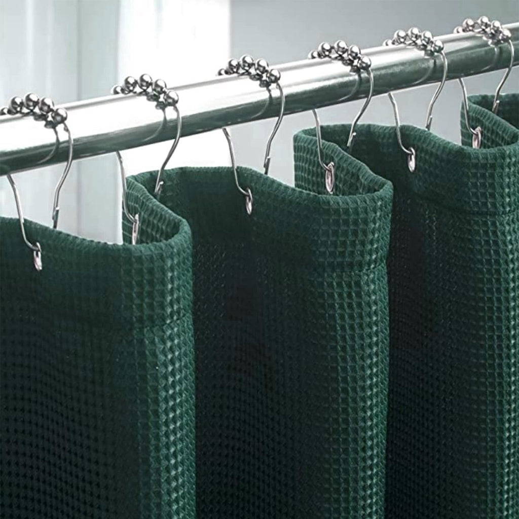 Smooth-Glide Sealed Shower Curtain Hooks