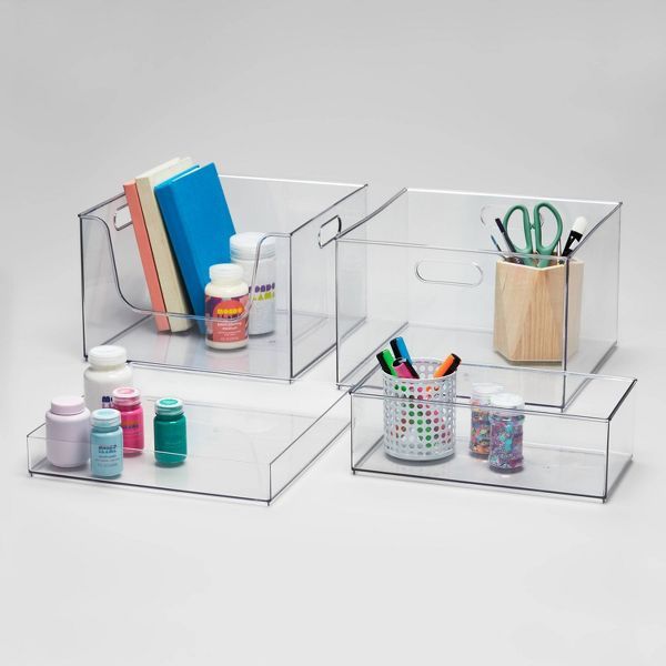 Open Front Storage Bin for Kitchen Organization