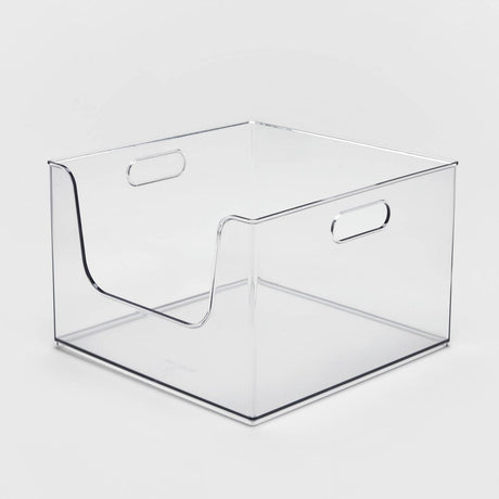 Open Front Storage Bin for Kitchen Organization