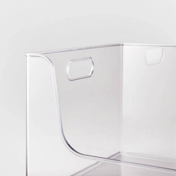 Open Front Storage Bin for Kitchen Organization