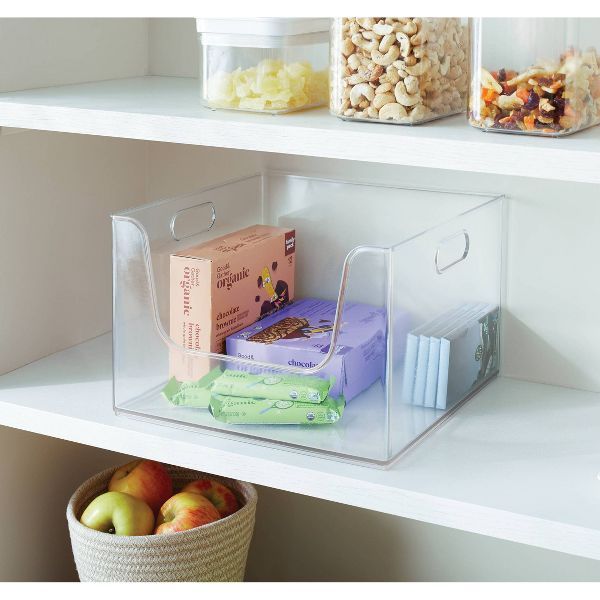 Open Front Storage Bin for Kitchen Organization