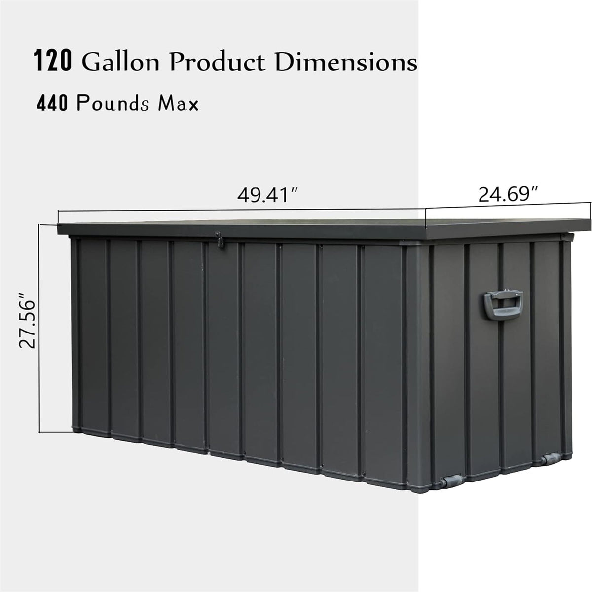 Lockable Outdoor Deck Box for Patio Cushions and Garden Supplies