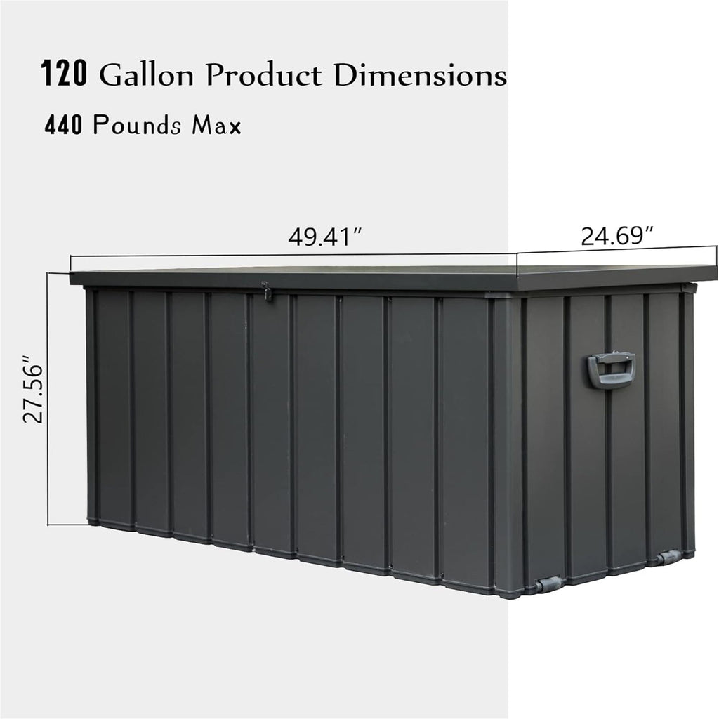 Lockable Outdoor Deck Box for Patio Cushions and Garden Supplies