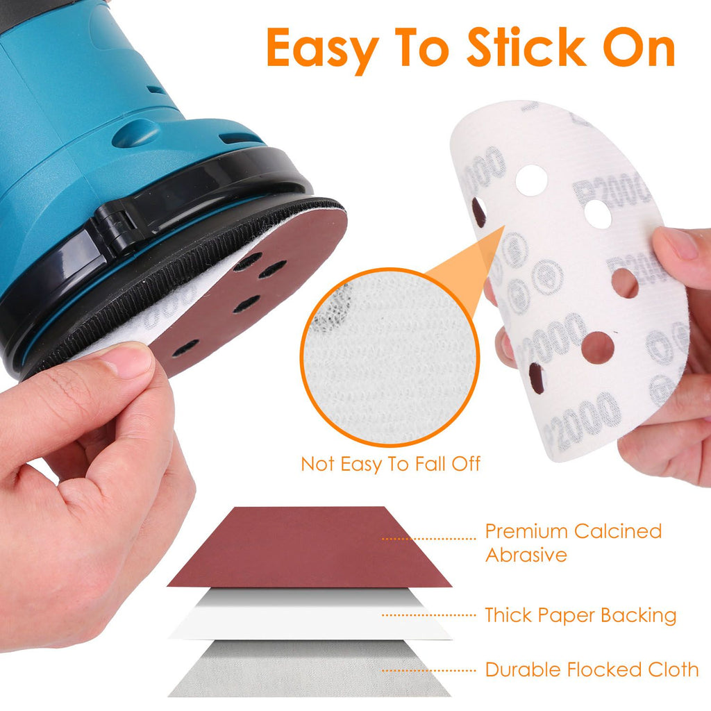Fine-Grit Random Orbital Sander Discs