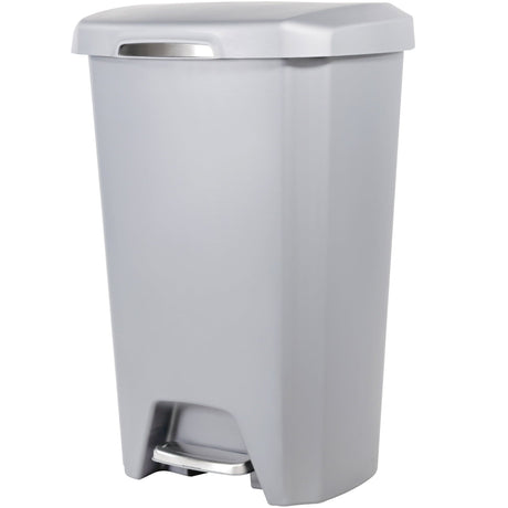 Soft Close Step On Kitchen Trash Can – Gray