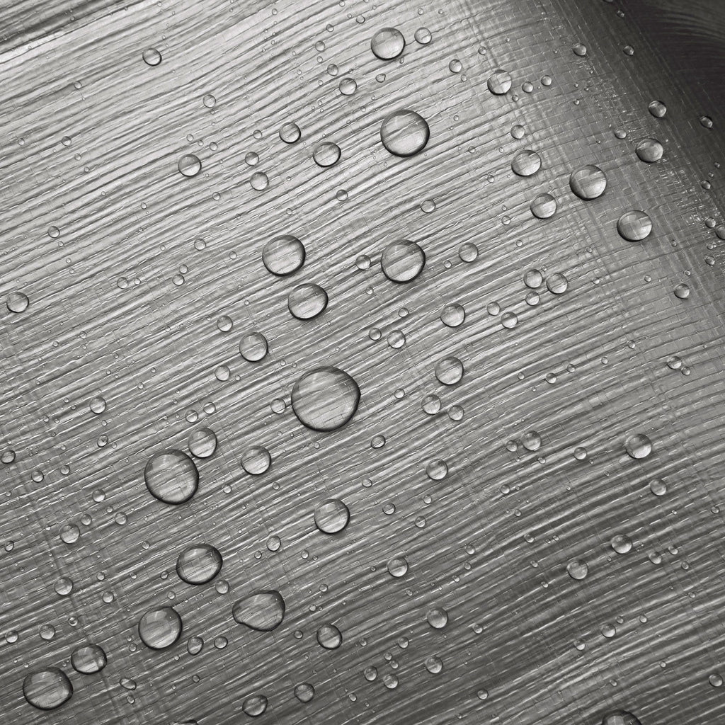 Versatile Gray Tarp with Reinforced Corners and Grommets