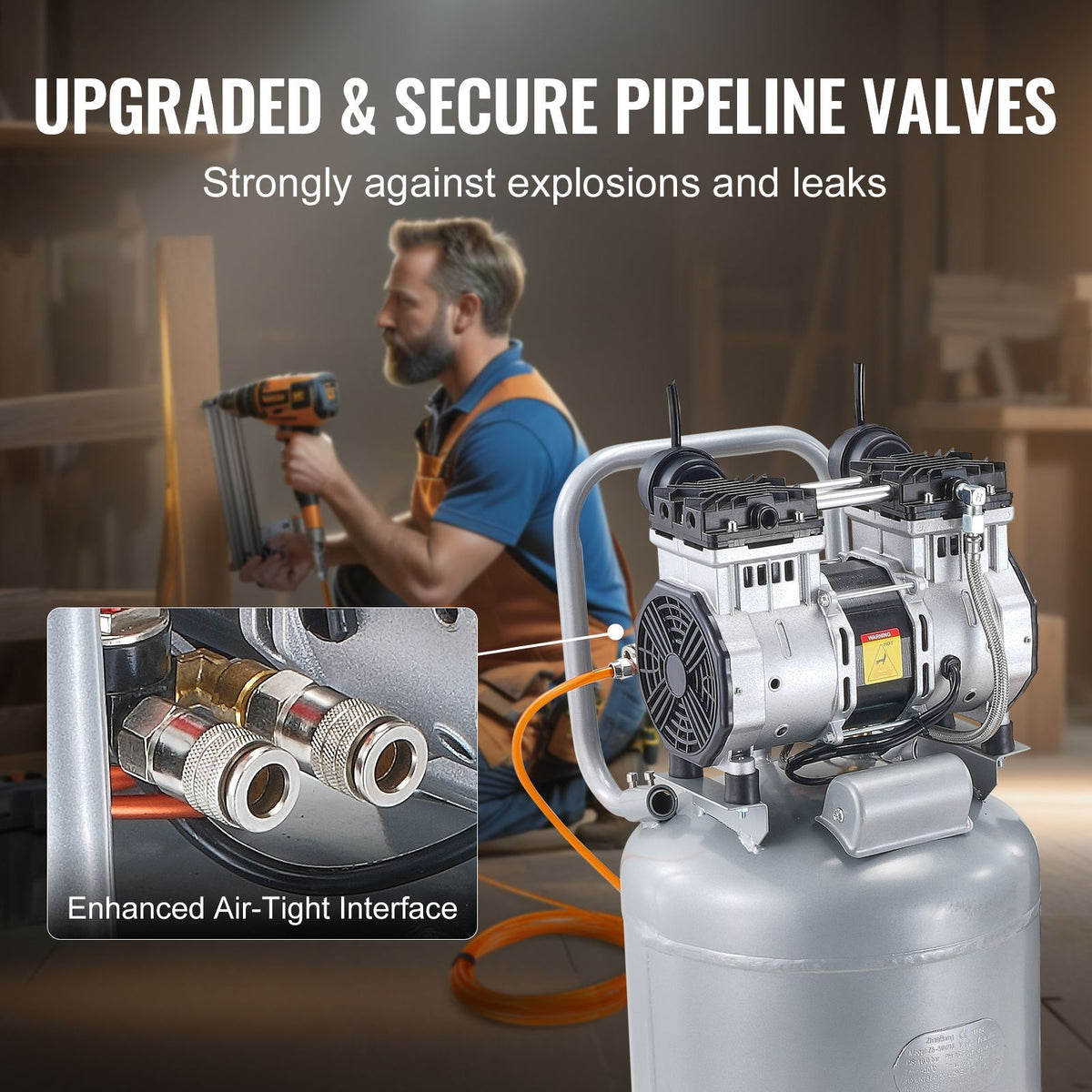 Oil-Free Air Compressor for Garage Projects