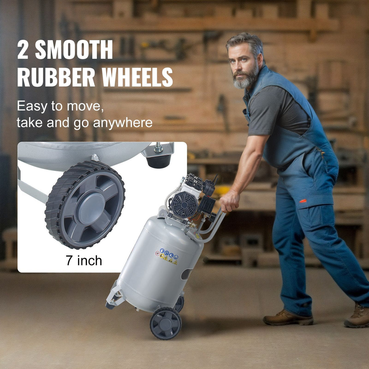 Oil-Free Air Compressor for Garage Projects