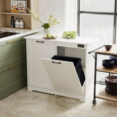 Two-Door Tilt-Out Waste Cabinet with Deodorizer