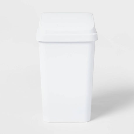 Swing Top Waste Basket with Space-Efficient Design
