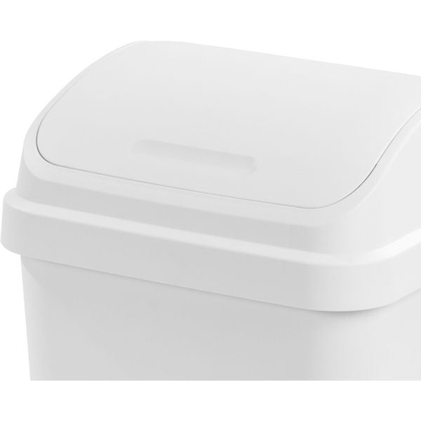 Swing Top Waste Basket with Space-Efficient Design