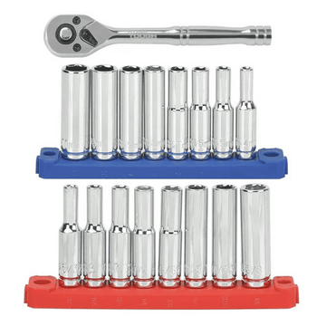 Organized Ratchet and Deep Socket Set