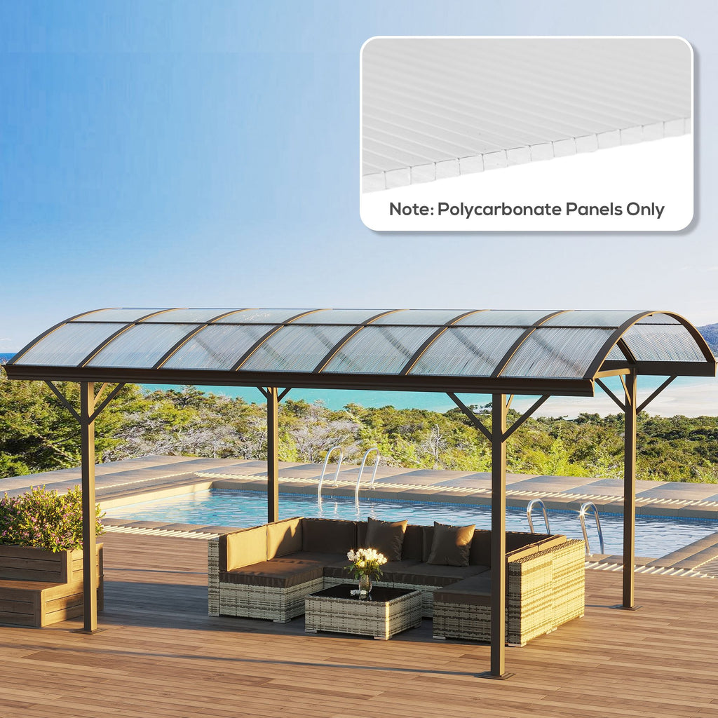 14-Piece Twin-Wall Polycarbonate Greenhouse Panels - UV Protected & Insulating