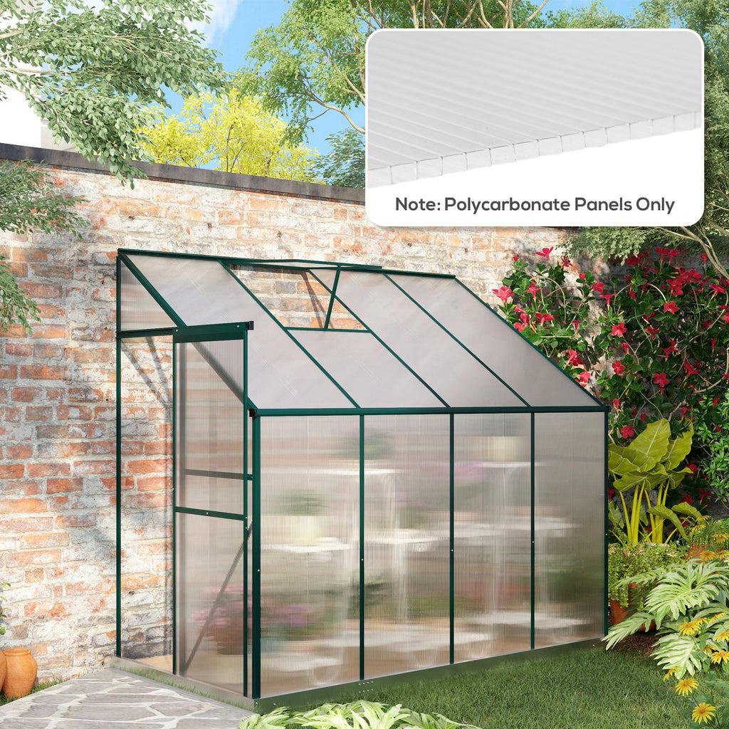 14-Piece Twin-Wall Polycarbonate Greenhouse Panels - UV Protected & Insulating