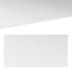 14-Piece Twin-Wall Polycarbonate Greenhouse Panels - UV Protected & Insulating