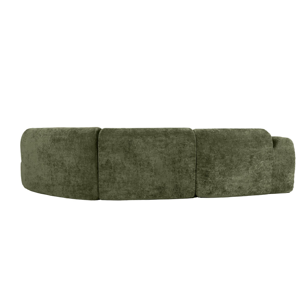 140" Modern Curved Sectional Sofa with Chaise Lounge, 3-Piece Set for Living Room