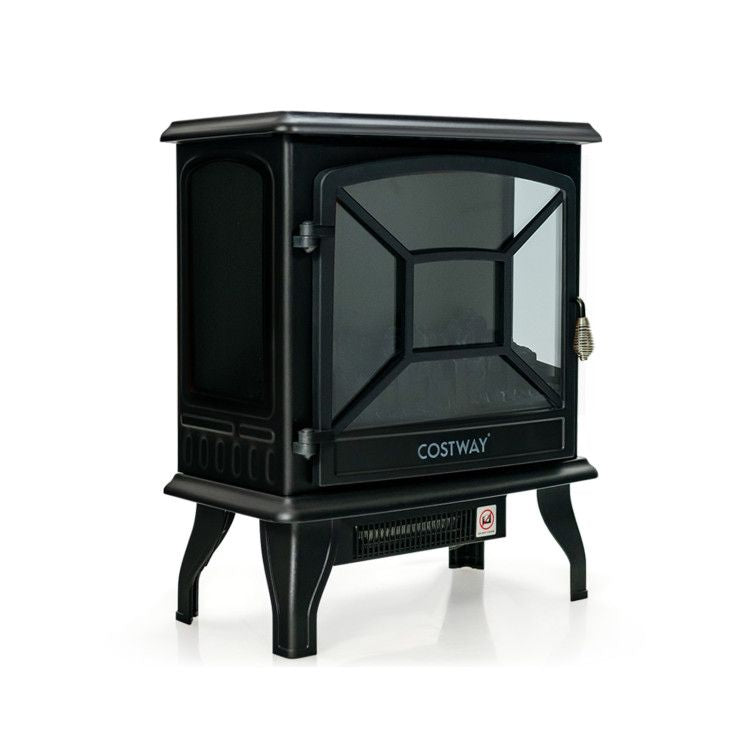 Electric Stove Heater with 3-Sided Flame Effect