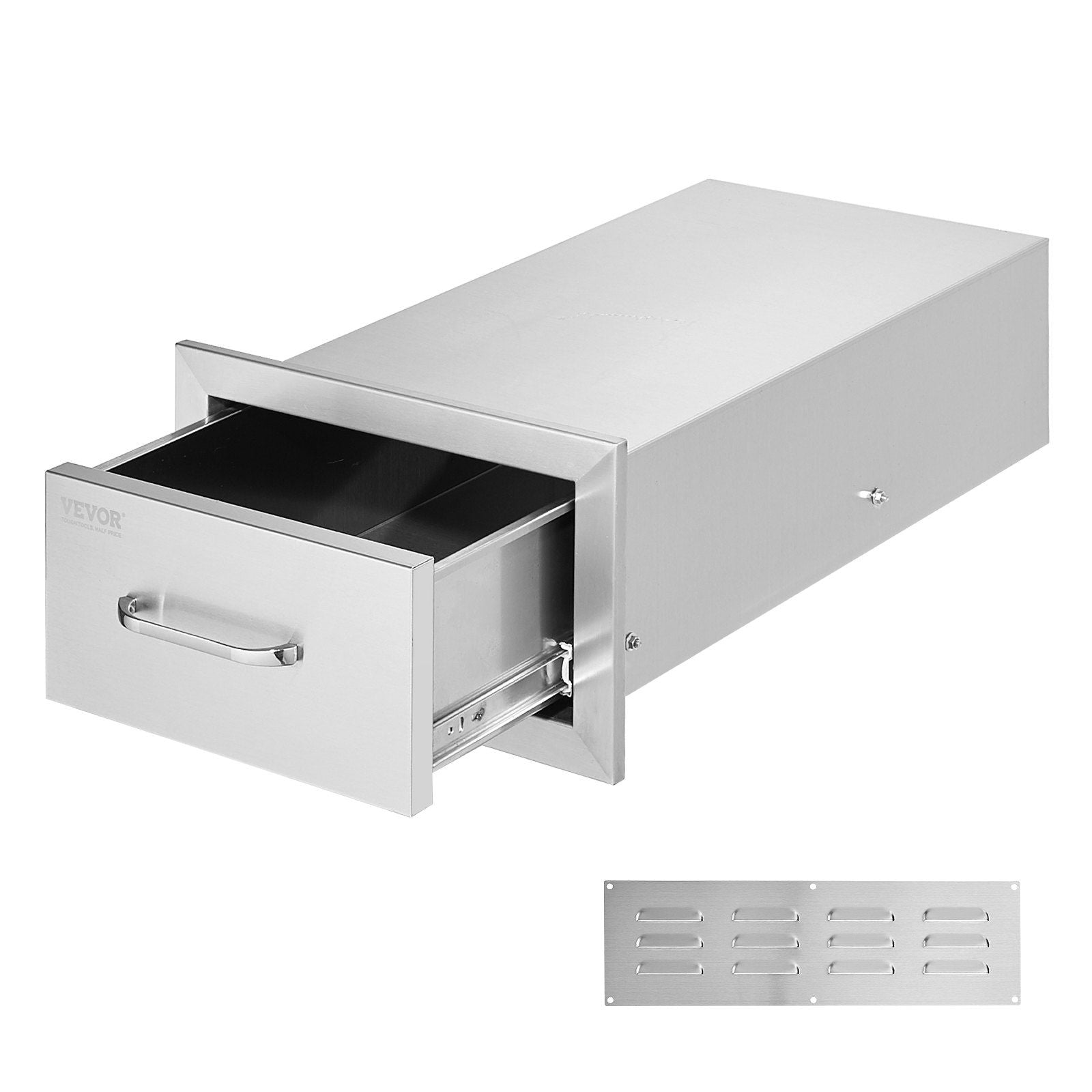 Flush-Mount Double Drawers for Outdoor Kitchens