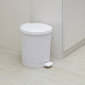 Step Trash Can for Bathroom with Liner Compatibility