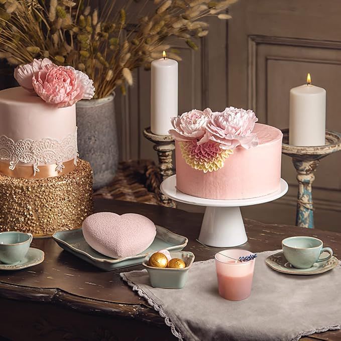 Pink Candle Jars with Lids and Customizable Labels