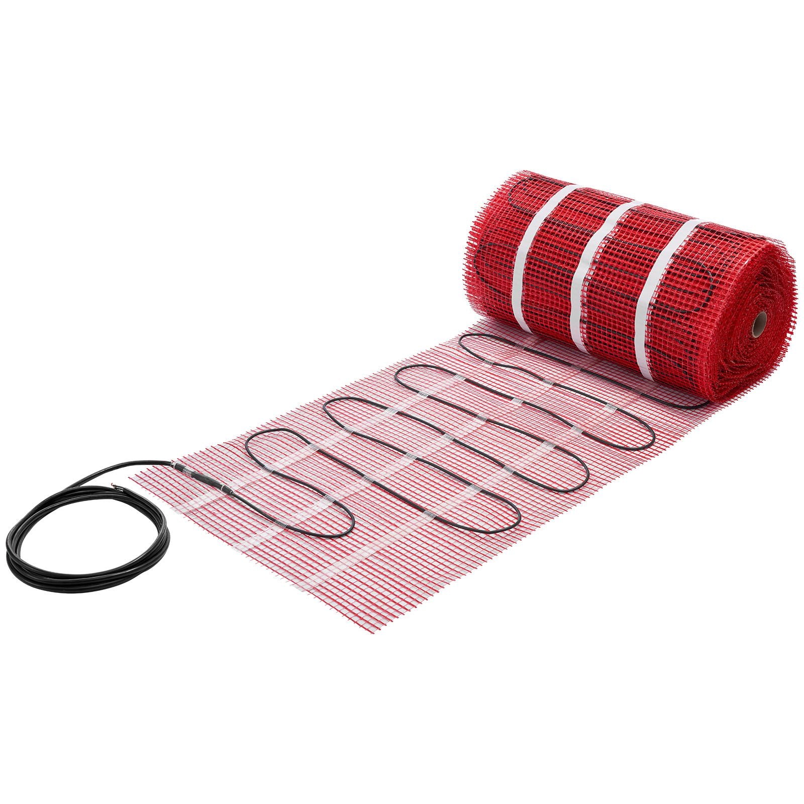 150 sqft Self-Adhesive Mesh Floor Heating Mat System, 120V Electric Radiant Heated Floor System, wit
