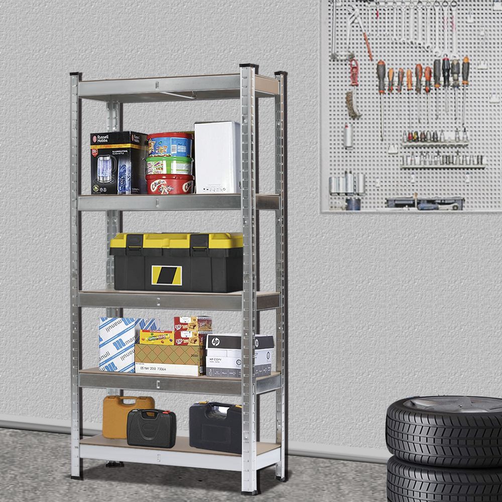 Five-Tier Galvanized Storage and Display Rack