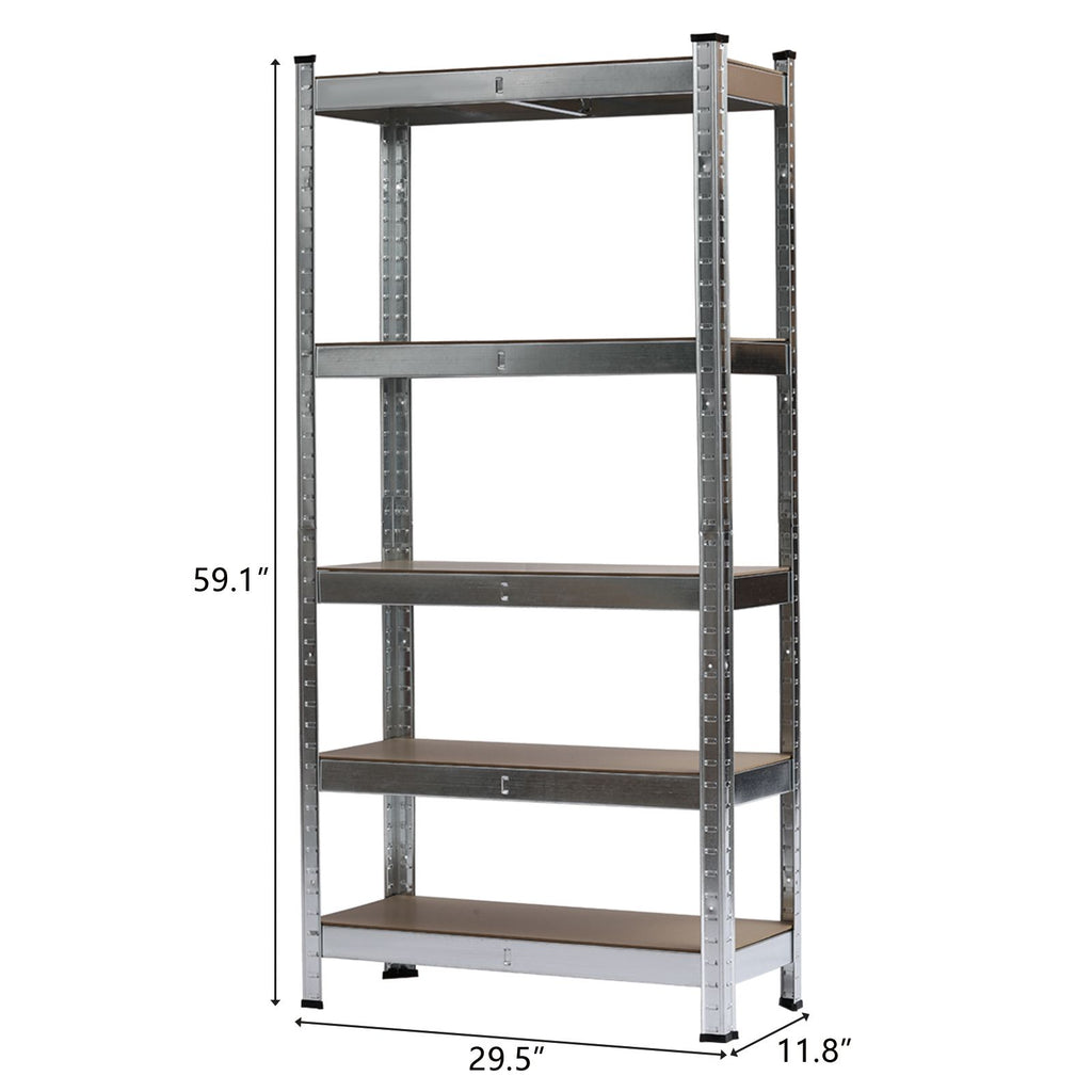 Five-Tier Galvanized Storage and Display Rack