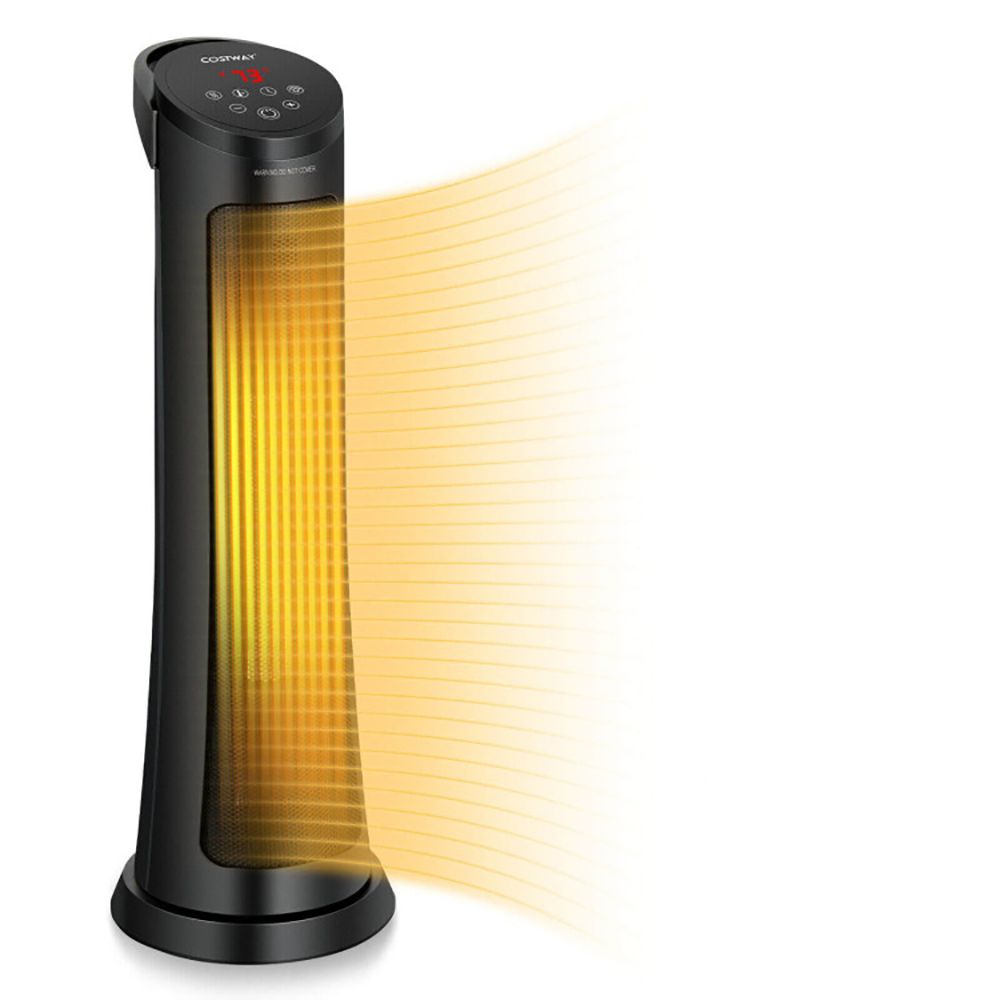 Ceramic Space Heater with Oscillation, Remote, and Fan Mode