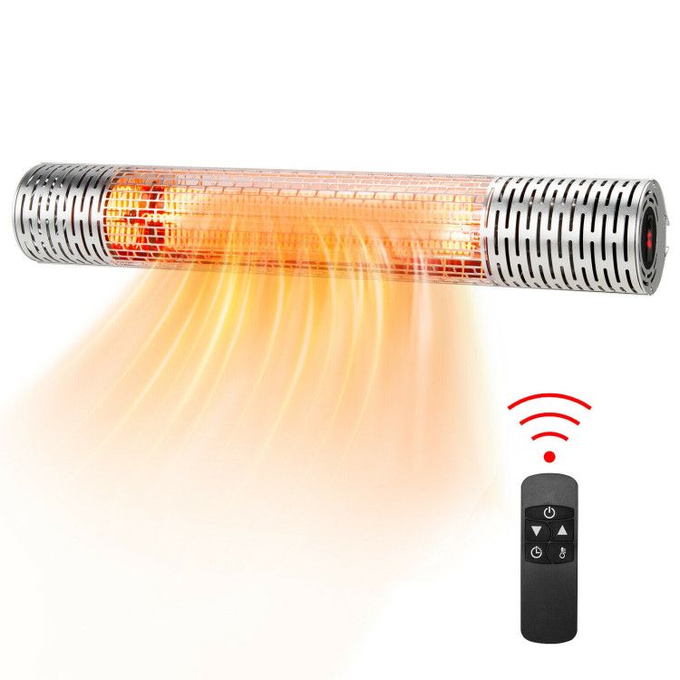 Instant Warmth & Remote Control: 1500W Wall-Mounted Far Infrared Heater